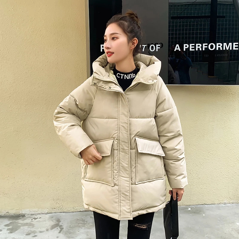 2025 hiver nouvelles femmes doudoune rembourrée veste d'hiver en vrac épais chaud coton manteau femme à capuche Parkas manteau longue femmes vêtements d'extérieur