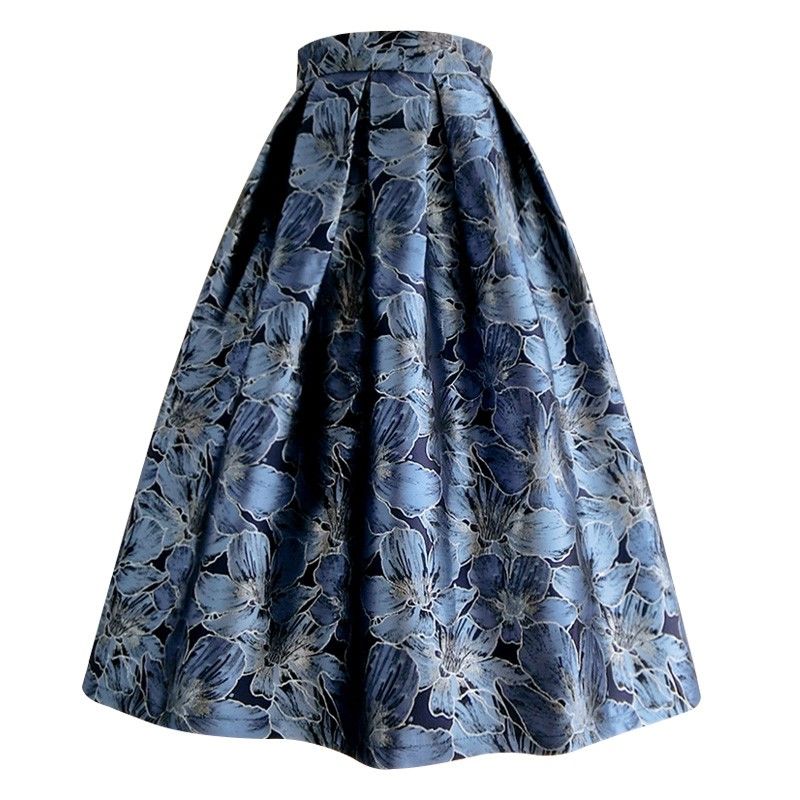Jupe Jacquard irrégulière pour femmes, haut de gamme, mode élégante, classique, assortie avec tout, jupe Tutu Vintage coréenne