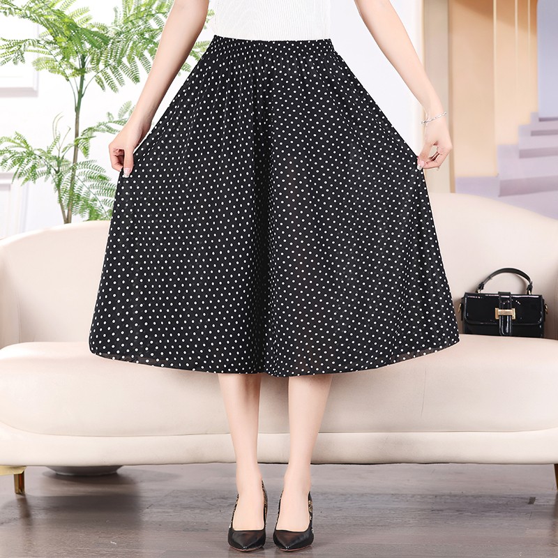 Jupe pantalon longue pour femme, grande taille, à la mode, imprimé floral, courte, classique, maison, décontractée, respirante, été 2023