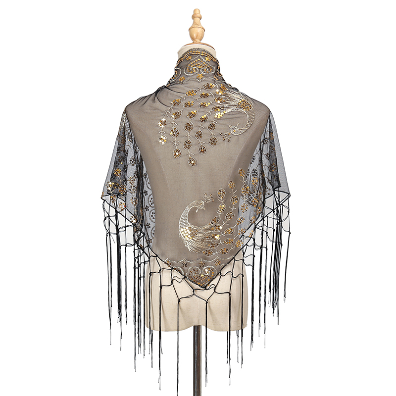 Robe de Soirée en Dentelle Pure pour Femme, Écharpe Triangulaire, Châle, Maille Creuse, Patients, Demoiselle d'Honneur, ixde Mariage, Capes