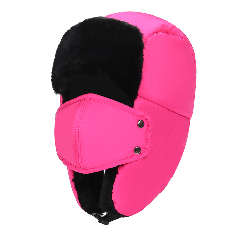 Chapeau de bombardier tendance pour hommes et femmes, bonnet chaud épais et réglable, casquette russe, mode Ushanka, oreillettes d'extérieur, chapeau de pilote chaud