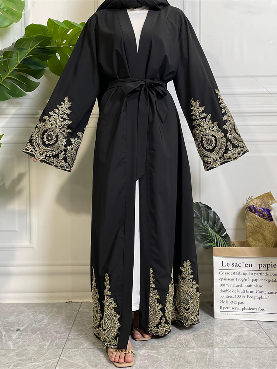 Ramadan Abaya dubaï luxe mode Kimono musulman pour femmes Cardigan caftan Robe Femme Caftan Marocain turquie Islam vêtements