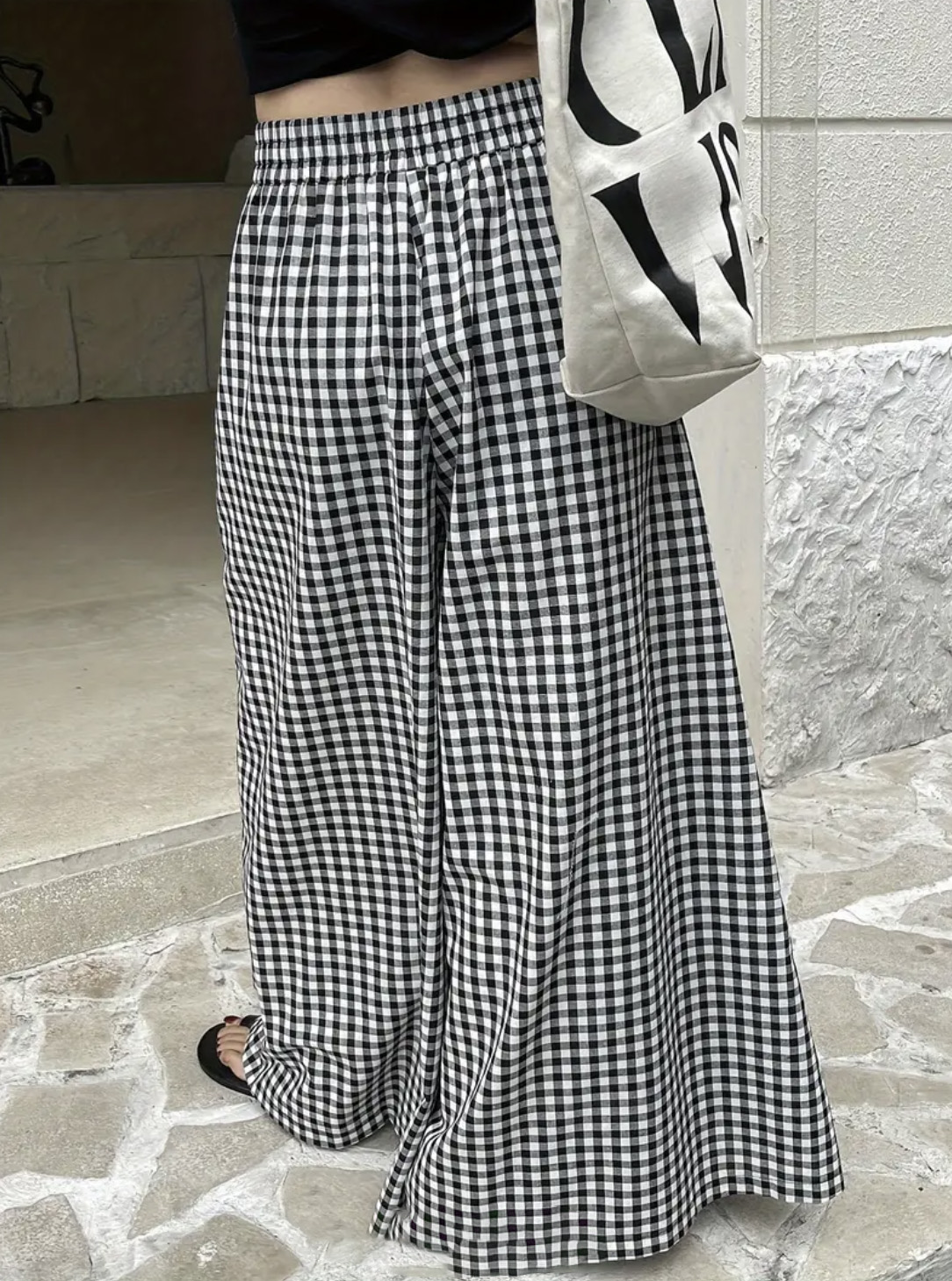 Pantalons pour femmes à carreaux, décontractés, élégants, de style japonais, coréen, européen et américain, pour l'automne et l'hiver.