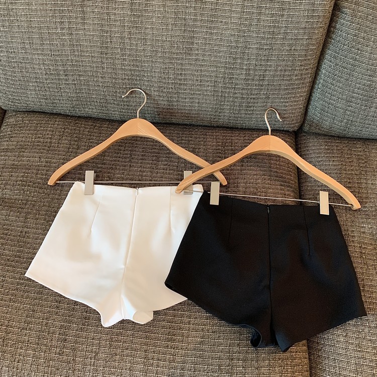 Short taille haute pour femme, pantalon court, slim, solide, décontracté, jambes larges, nouvelle mode printemps été 2024, U746