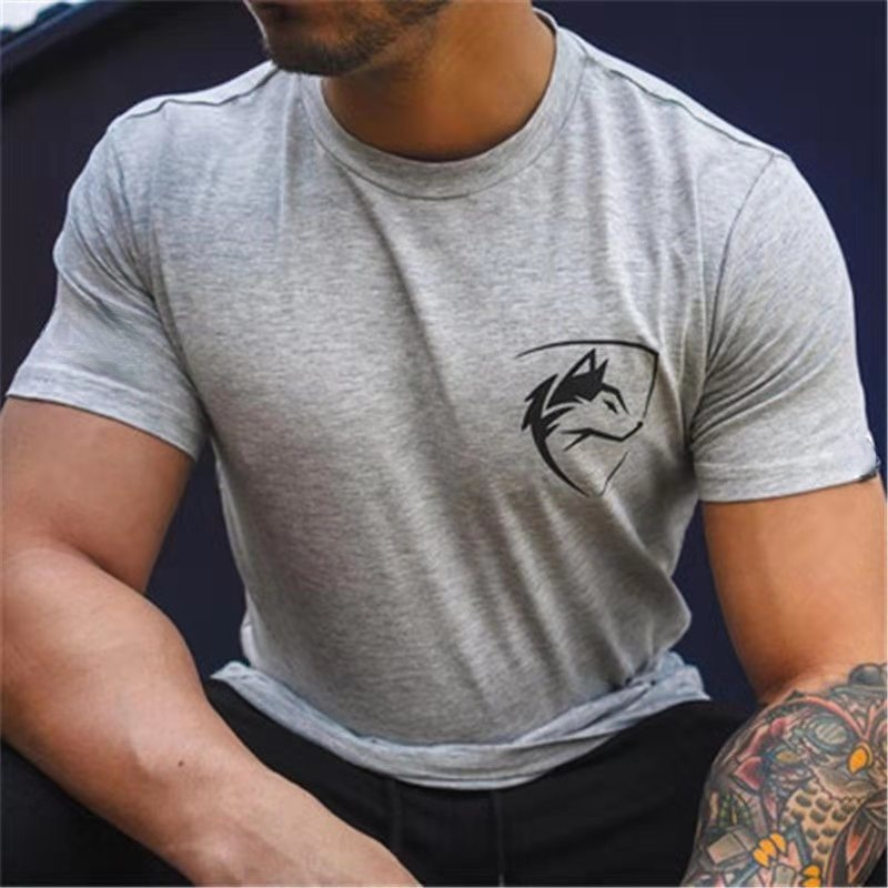 Hommes T-shirt chemise gothique entraînement Fitness Streetwear mode t-shirts hommes vêtements coton T-shirt