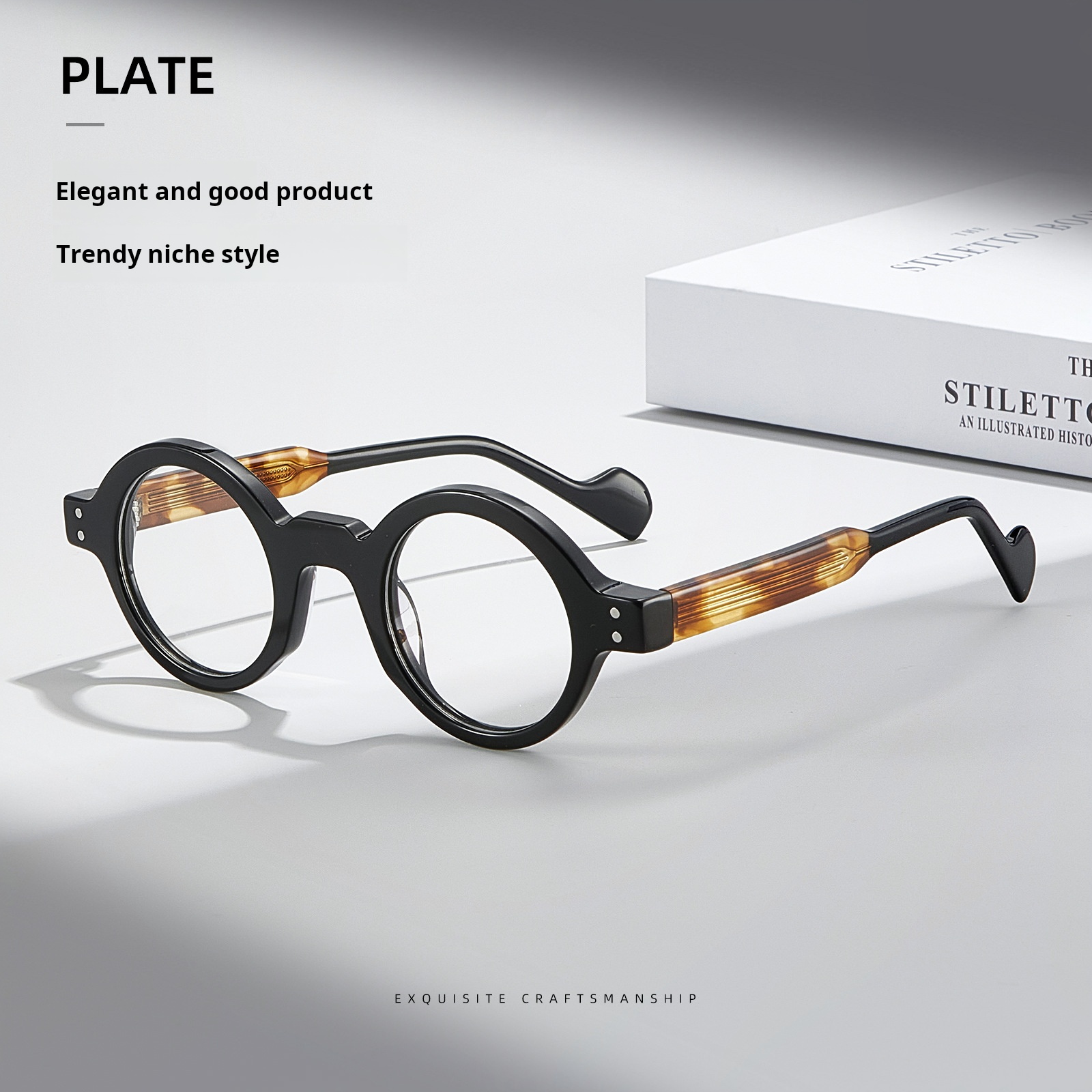 Lunettes rondes rétro montures en acétate de haute qualité faites à la main au japon lunettes de Prescription optiques élégantes pour hommes femmes PZ-90265