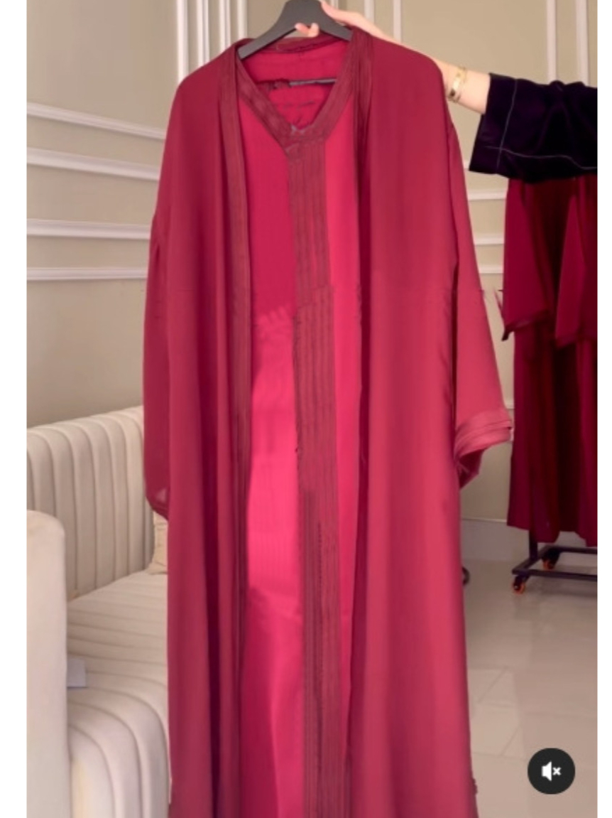 Femmes Abaya 2 pièces ensemble Eid robes musulmanes Jalabiya Ramadan maroc ceintures dubaï ouvert Abayas caftan robes arabe Cardigan Robe