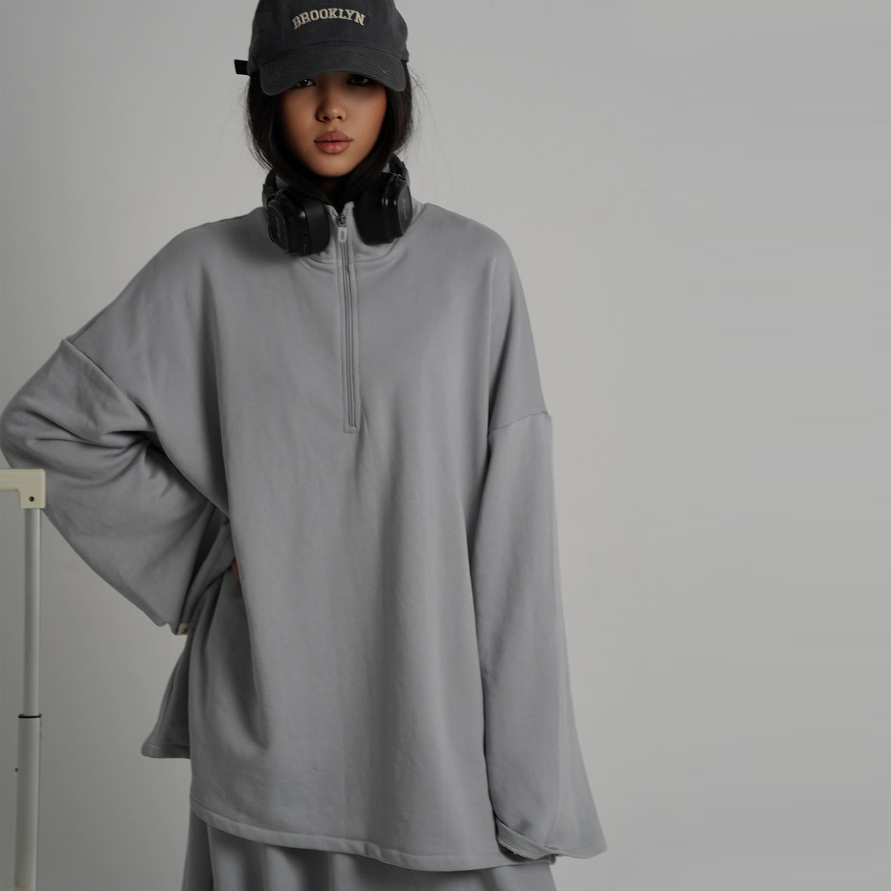 Nouvelle Arrivée 2026 Vente en Gros Grande Taille Coton Pur Hiver Automne Ensemble Coordonné Abaya Robe Femme Musulmane 2 Pièces Vêtements Islamiques