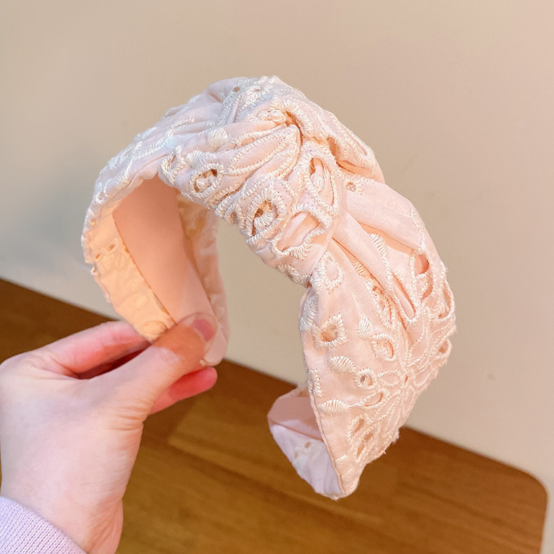 Serre-têtes larges en tissu brodé pour femmes et filles, accessoires de mode pour cheveux, bandeaux et cerceaux à cheveux