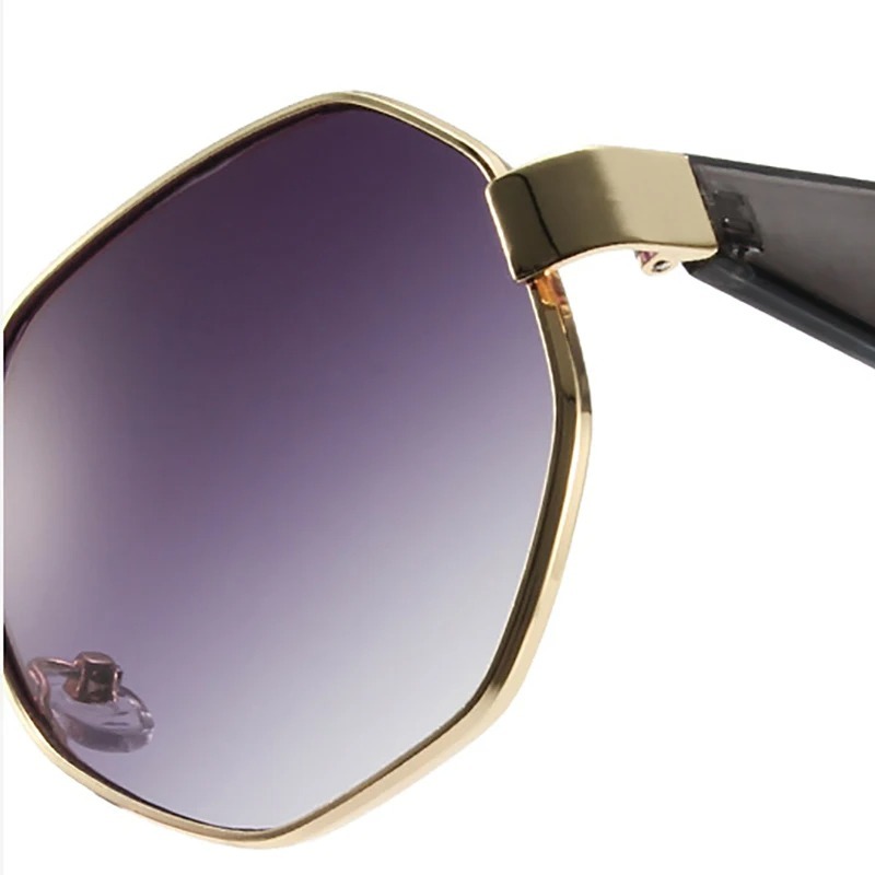 Lunettes de soleil rondes rétro à monture large, nouvelles lunettes de soleil irrégulières pour femmes, lunettes de luxe pour les vacances, les activités de plein air, le camping et la pêche pour hommes.