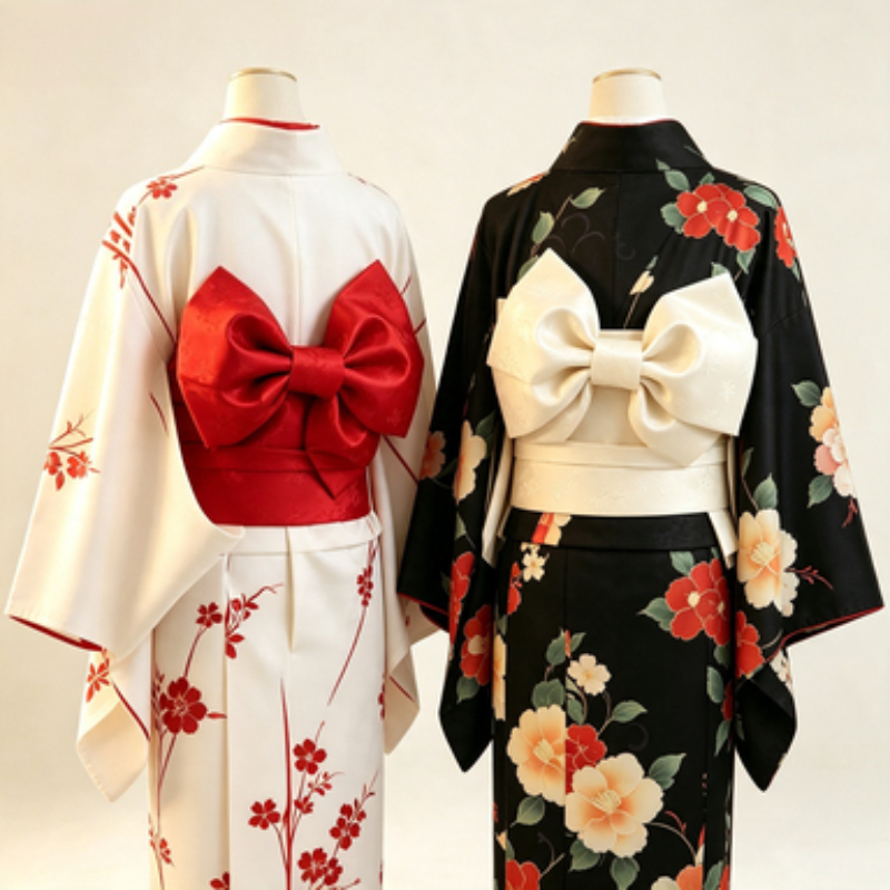 Kimono Obi pour femmes de style japonais, ceinture Obi gaufrée, accessoires pour Kimono, Yukata et costumes traditionnels