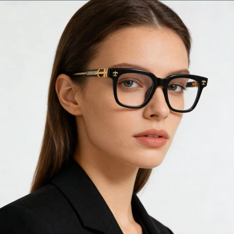 Montures de lunettes anti-lumière bleue tendance pour hommes et femmes, montures de lunettes rétro haut de gamme pour les trajets quotidiens