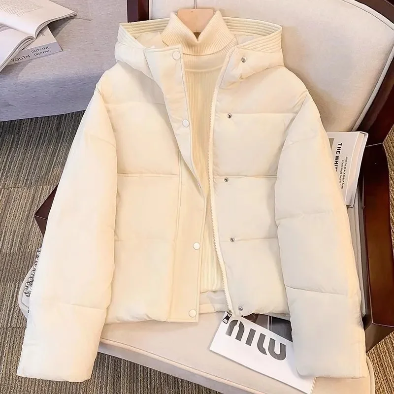 Nouvelle Veste Femme 2026 – Parka d'Hiver en Coton Rembourré, Coupe Ample, Chaude et Épaisse, à Capuche, Manteau Long Décontracté, Imperméable