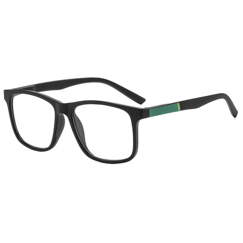 Lunettes de lecture carrées à monture large et tendance pour hommes, style professionnel pour personnes d'âge moyen et âgées, anti-lumière bleue