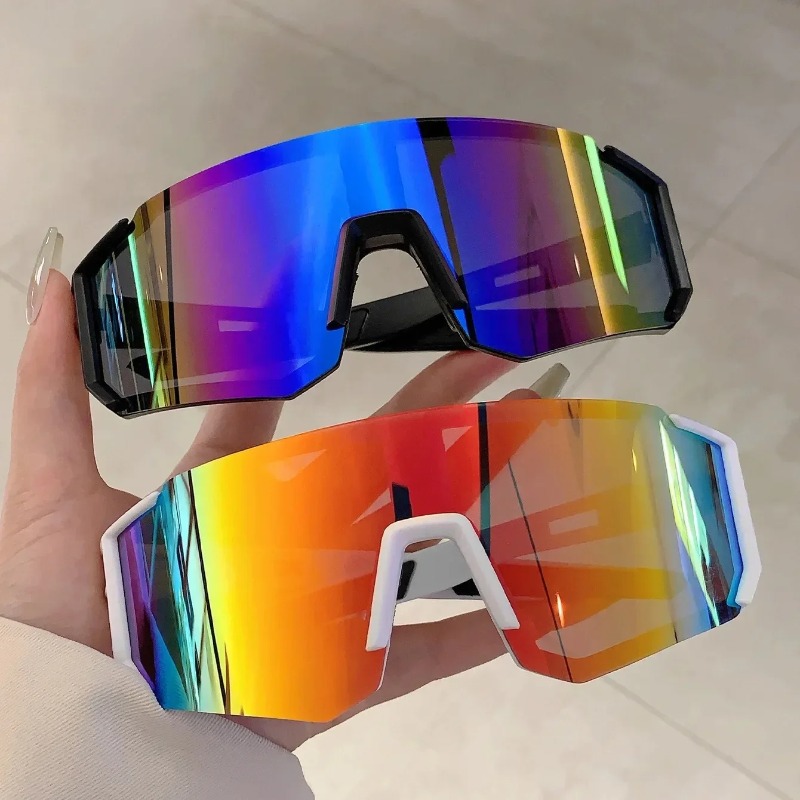 Lunettes de soleil de sport pour hommes, légères, surdimensionnées, pour le cyclisme, la conduite, la pêche, lunettes de soleil miroir tendance pour femmes