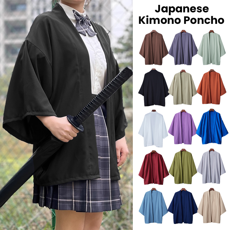 Cape Hanfu Antique japonaise, Robe taoïste JK, Kimono de Style Ukiyo-e, chemises Yukata Haori décontractées, Cardigan d'été, manteaux de protection solaire fins
