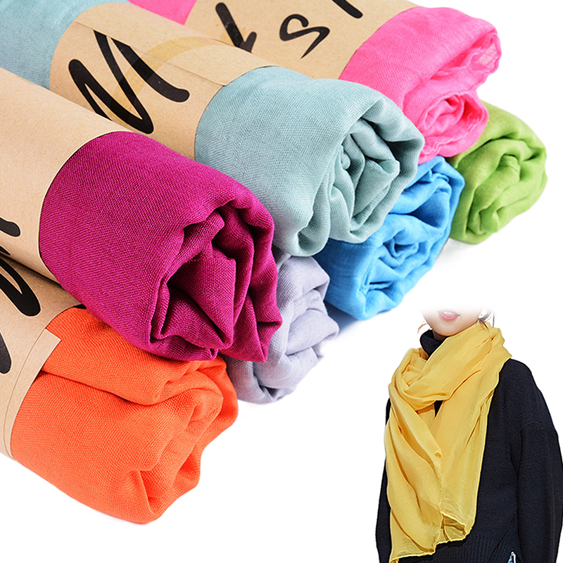 Écharpes et châles coupe-vent pour femmes, style ethnique, couleur unie, en coton, chaudes, pour l'hiver et le printemps, cadeau