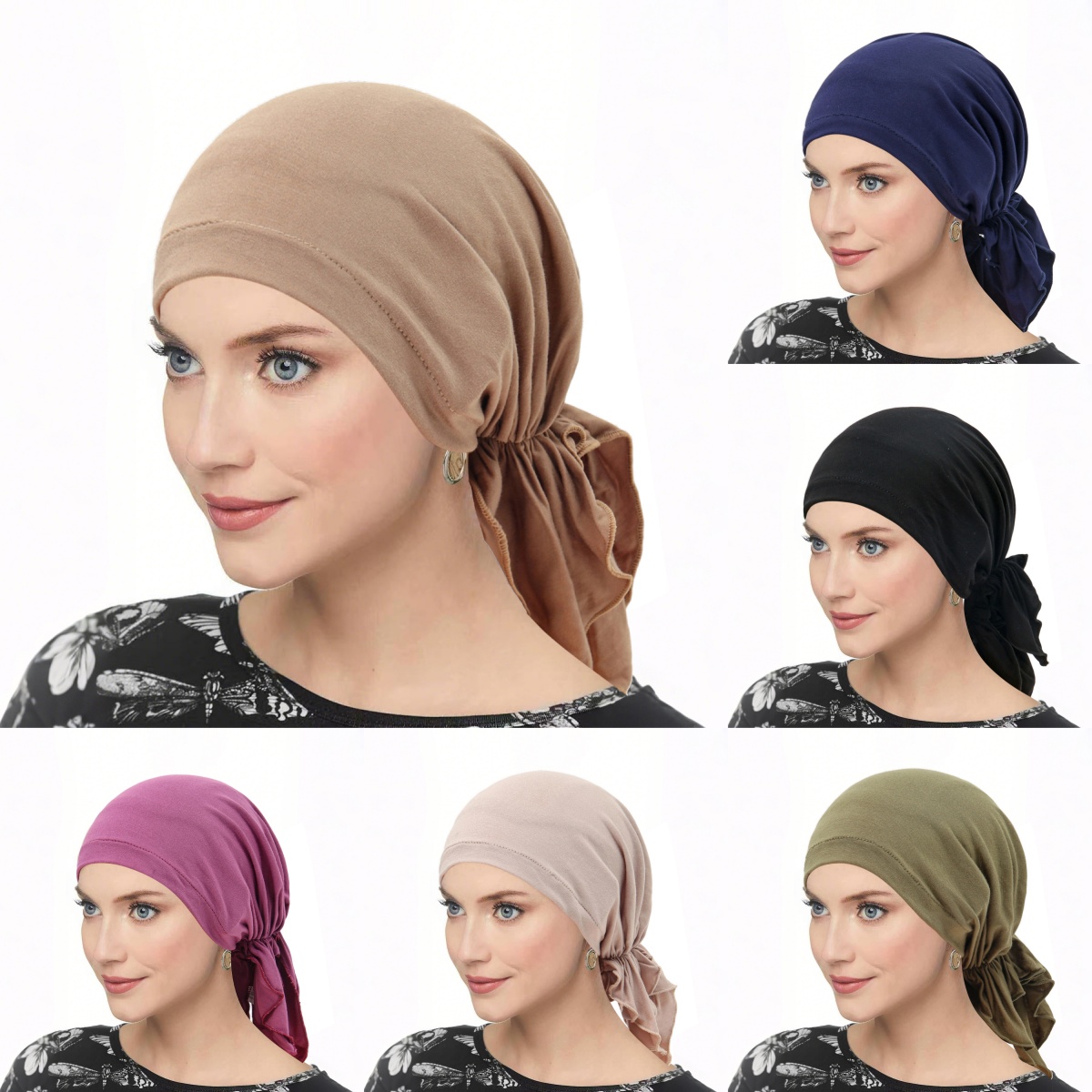 Nouveau couleur unie musulman Hijabs dames chimio casquette femmes Turban chapeau chapeaux foulard enveloppement Cancer Bandanas cheveux accessoires