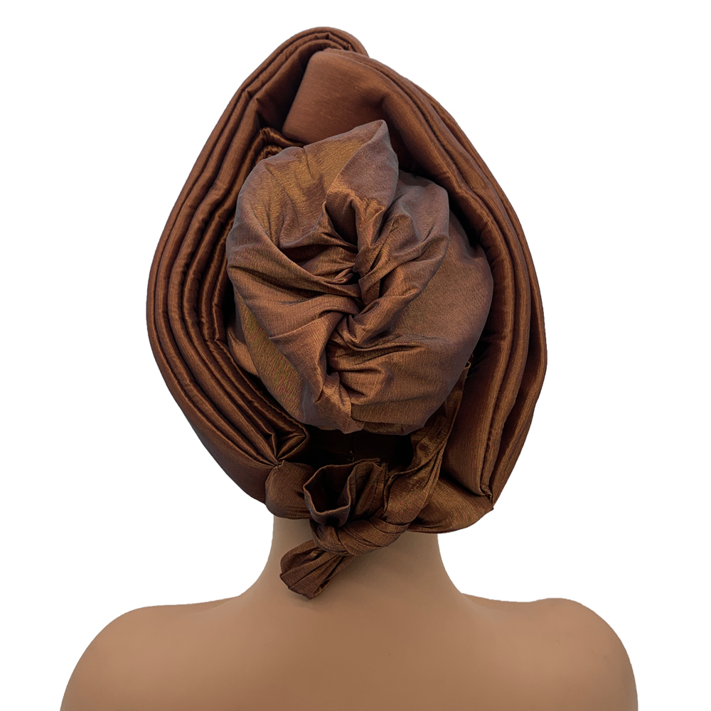 Turban en tissu diamanté pour femmes, foulards africains, Gele nigérian, couvre-chef pour mariage et fête, Turbante Mujer