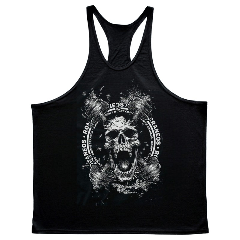 Débardeur de gymnastique d'été en coton pour hommes, gilet respirant en forme de I, mode homme en plein air, chemise sans manches, hauts de Fitness, vêtements de sport