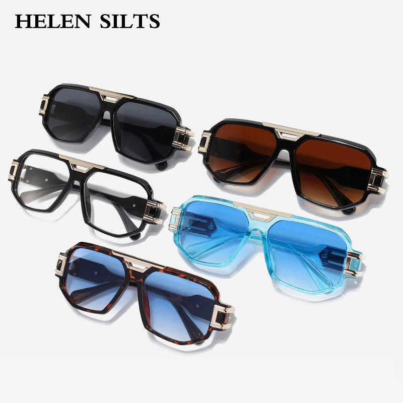 Lunettes de soleil carrées vintage pour femmes, surdimensionnées, mode, UV400, classiques, rétro, lunettes de soleil pour femmes