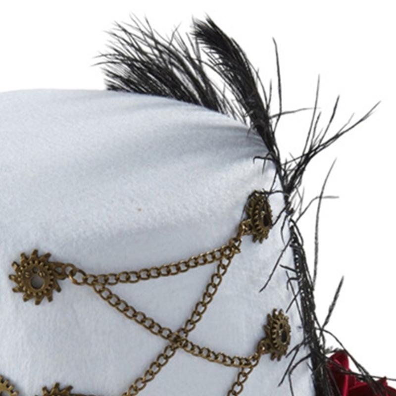 Chapeau Steampunk pour hommes, avec lunettes, chapeau dans le temps, accessoires Steampunk pour fête d'halloween H9ED