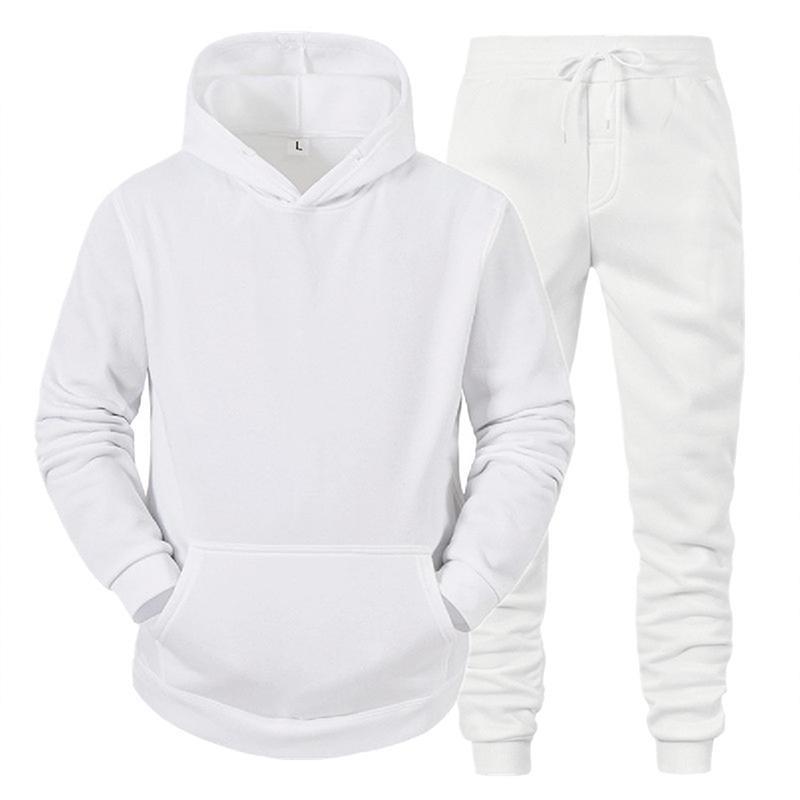 Sweat-shirt à capuche et pantalons pour hommes, survêtement décontracté, vêtements de sport, automne hiver, costume pour hommes, ensembles de loisirs pour hommes