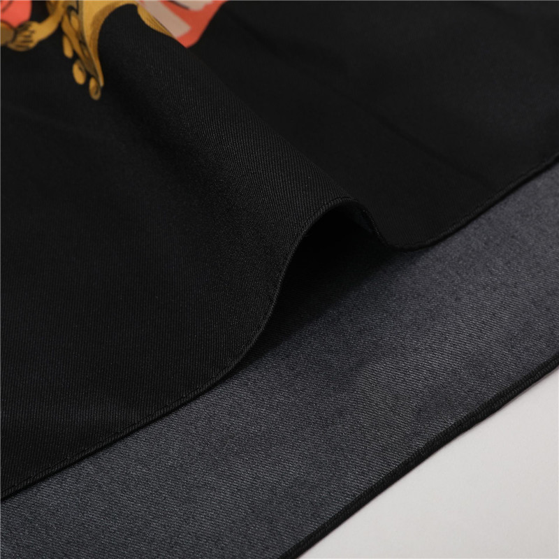 Écharpe en soie POBING pour femme, foulard carré de danse, grand bandana de luxe, hijab, foulard pour la tête féminine