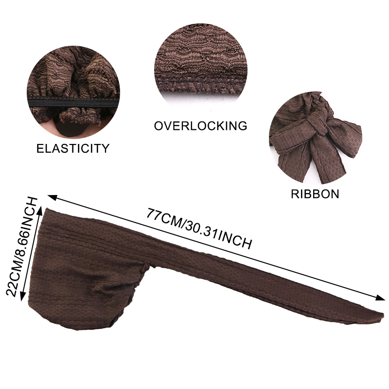 Nouveaux bonnets hijab musulmans pour femmes, couleur unie, doux, élastiques, longue queue, turban, coiffe tendance
