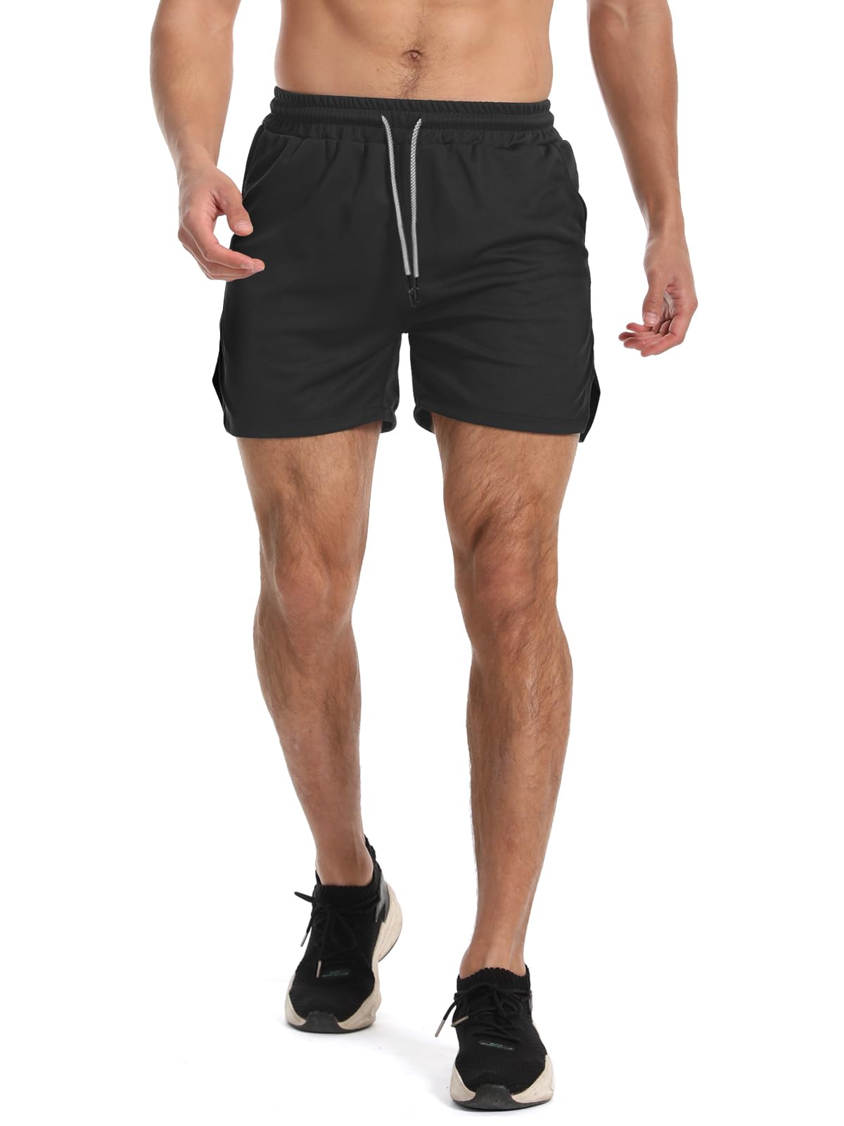 Shorts de sport pour hommes, pantalons de fitness, shorts de course décontractés, shorts d'entraînement respirants en mesh à séchage rapide pour marathon