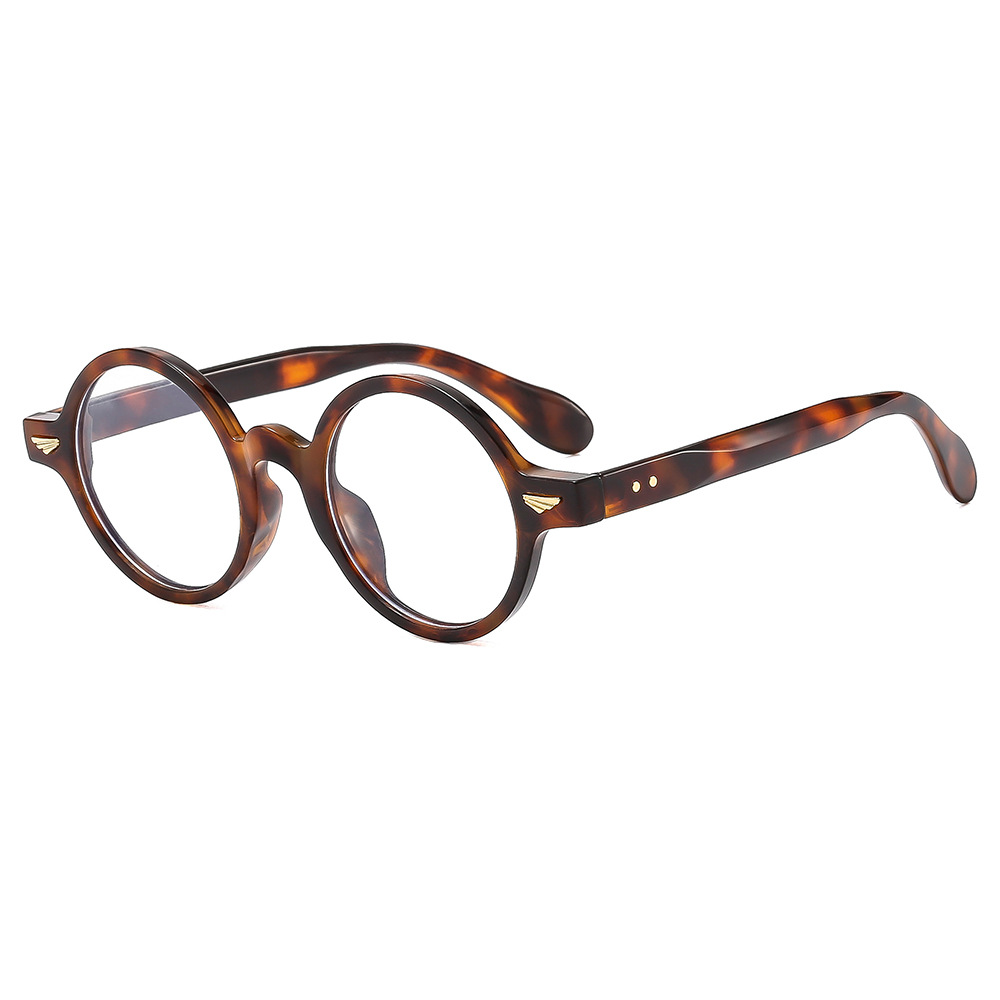 Vintage lunettes rondes cadre femmes hommes unisexe Anti lumière bleue lunettes Ins mode étudiants rétro lunettes aile Oculos De Grau