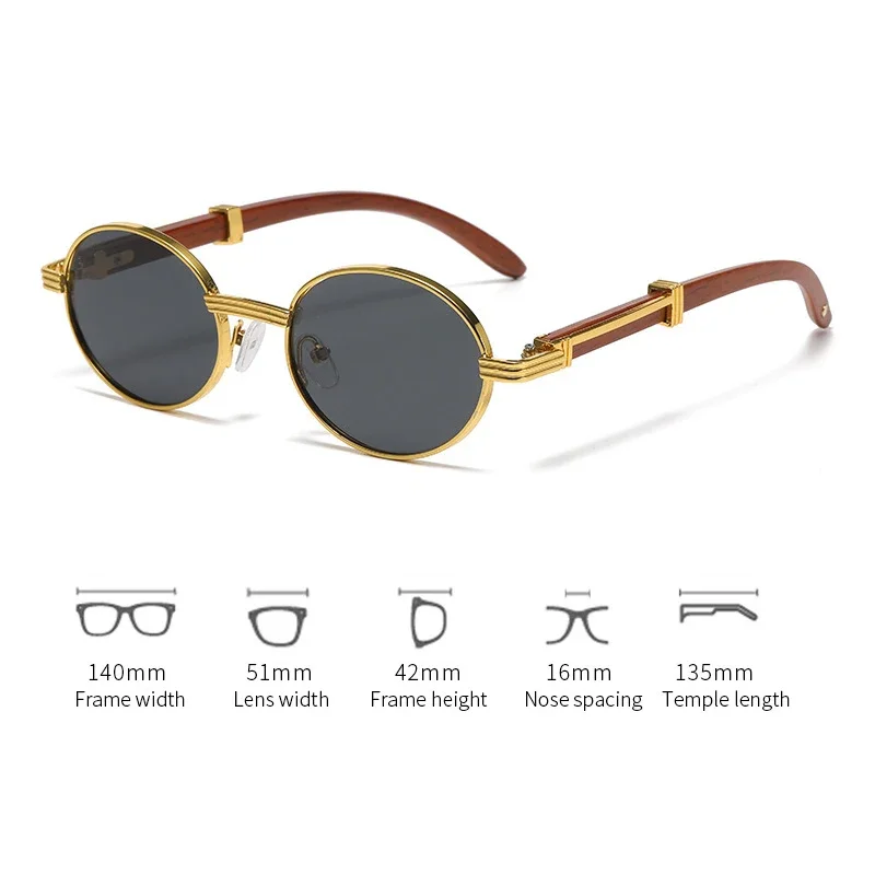 Lunettes de soleil carillon pour femmes et hommes, lunettes de soleil à monture ronde, lunettes de voyage en plein air, nuances UV400, métal simple, mode, nouveau