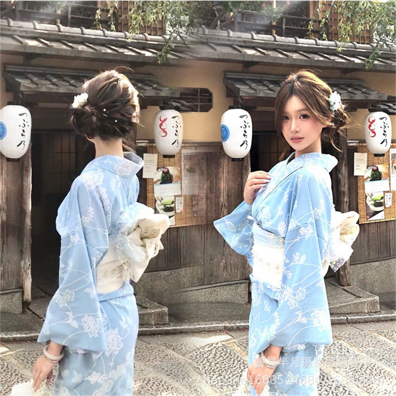 Kimono traditionnel amélioré de style japonais, robe Yukata pour fille de dieu, Photo japonaise, vêtements Photo