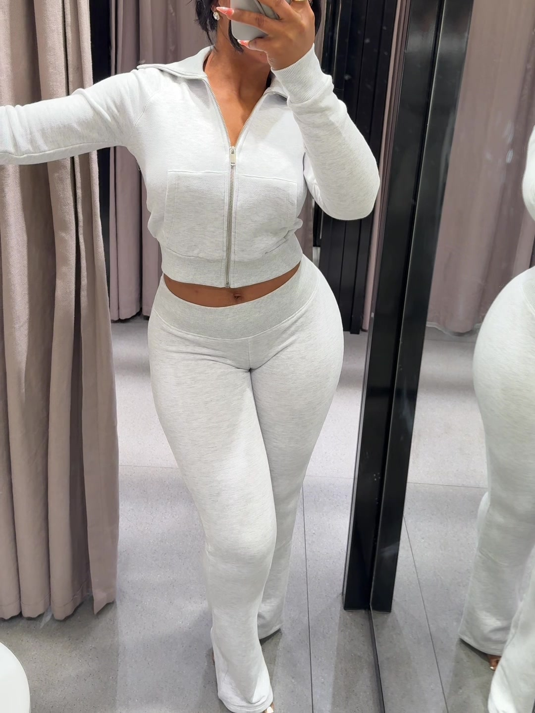 Ensemble 2 pièces pantalon à jambes larges pour femmes, veste à capuche à manches longues, manteau et pantalon, costume pour femmes, tenues d'automne 2025