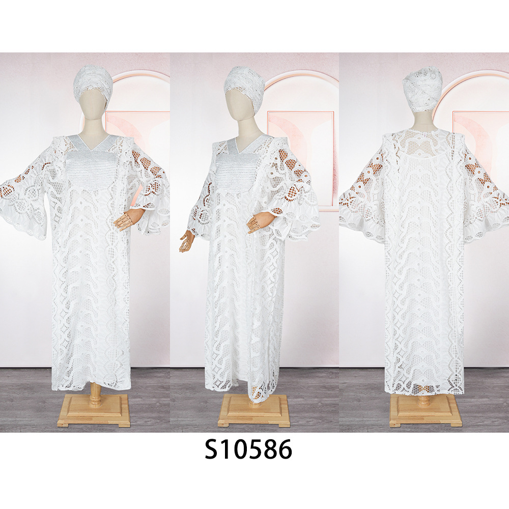 Robes africaines élégantes pour femmes musulmanes mode Boubou Abayas Robe Dashiki Ankara dentelle tenues Robe de soirée caftan Robe Maxi