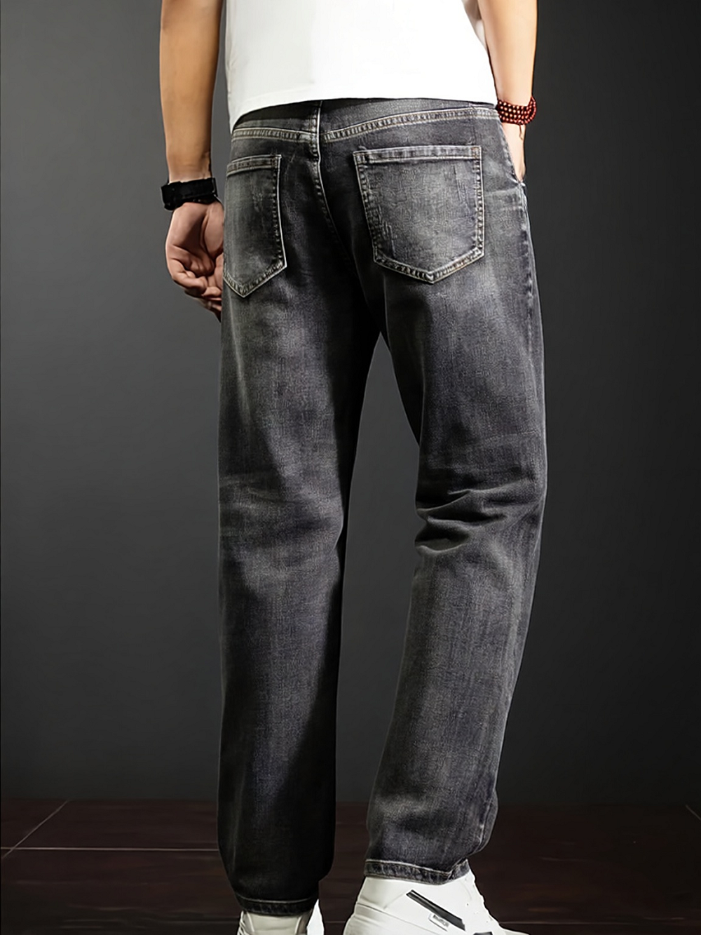Jean extensible à jambes droites pour hommes, pantalons décontractés avec Design de personnalité, coupe confortable, Style moderne, nouvelle collection