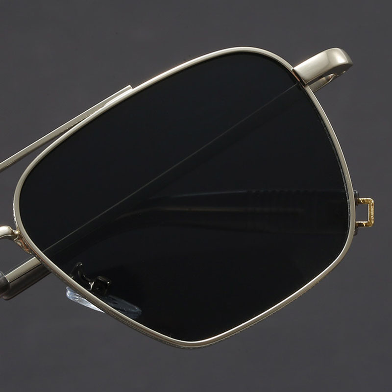 Lunettes de soleil à verres dégradés pour hommes, antidérapantes, en métal, grande monture, couleur unie, nuances d'extérieur, lunettes de conduite, nouvelle collection