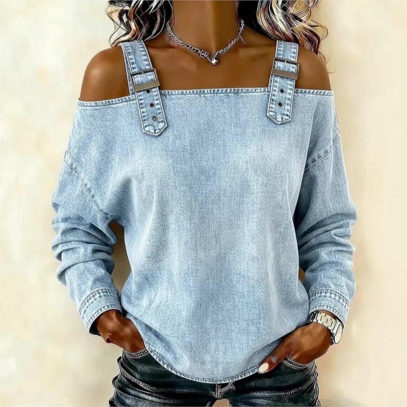 Chemisier décontracté à manches longues pour femme, nouveau style printemps-été-automne, avec bretelles à nouer, haut tendance pour vêtements féminins