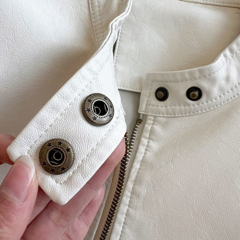2025 femmes veste en cuir Pu femmes automne mode court décontracté tout-match hauts en cuir femme coréenne en cuir ample dame vêtements d'extérieur