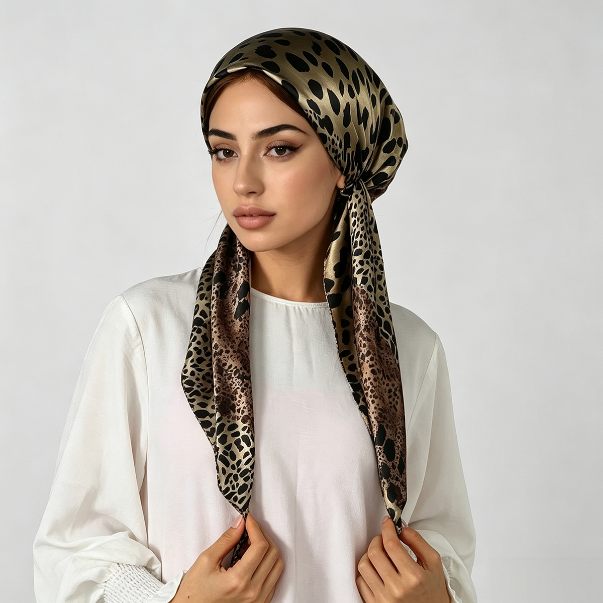Hijab instantané musulman, bonnet imprimé, turban en satin, foulard pour dormir, bonnet élastique pour cheveux, bandana