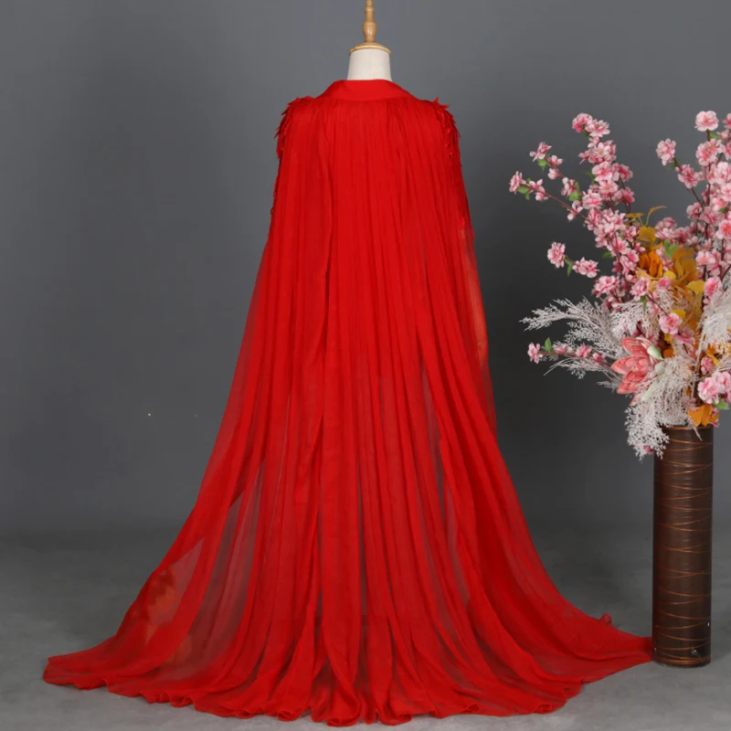 Cape Hanfu fluide élégante pour femmes, Style traditionnel chinois de la dynastie Tang, longue Cape ethnique, Costume de Cosplay unisexe