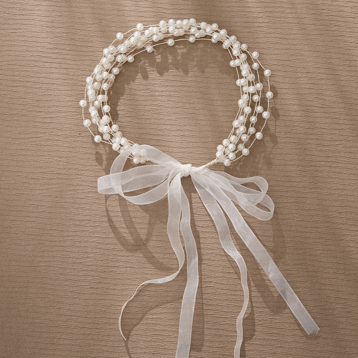 Nouveaux accessoires de cheveux de perles bandeau de cheveux de mariée bijoux de fête de Banquet de mariage Super fée cheveux tressés bandeau de perles flottantes