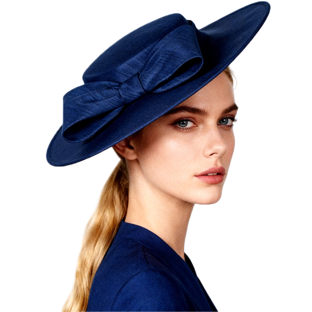 Chapeau Fascinator FS de Luxe, Kaki et Rouge Vin, avec Nœud, Chapeaux d'Église Élégants pour Femmes, Chapeau de Mariée à Large Bord, Sombreros Mujer