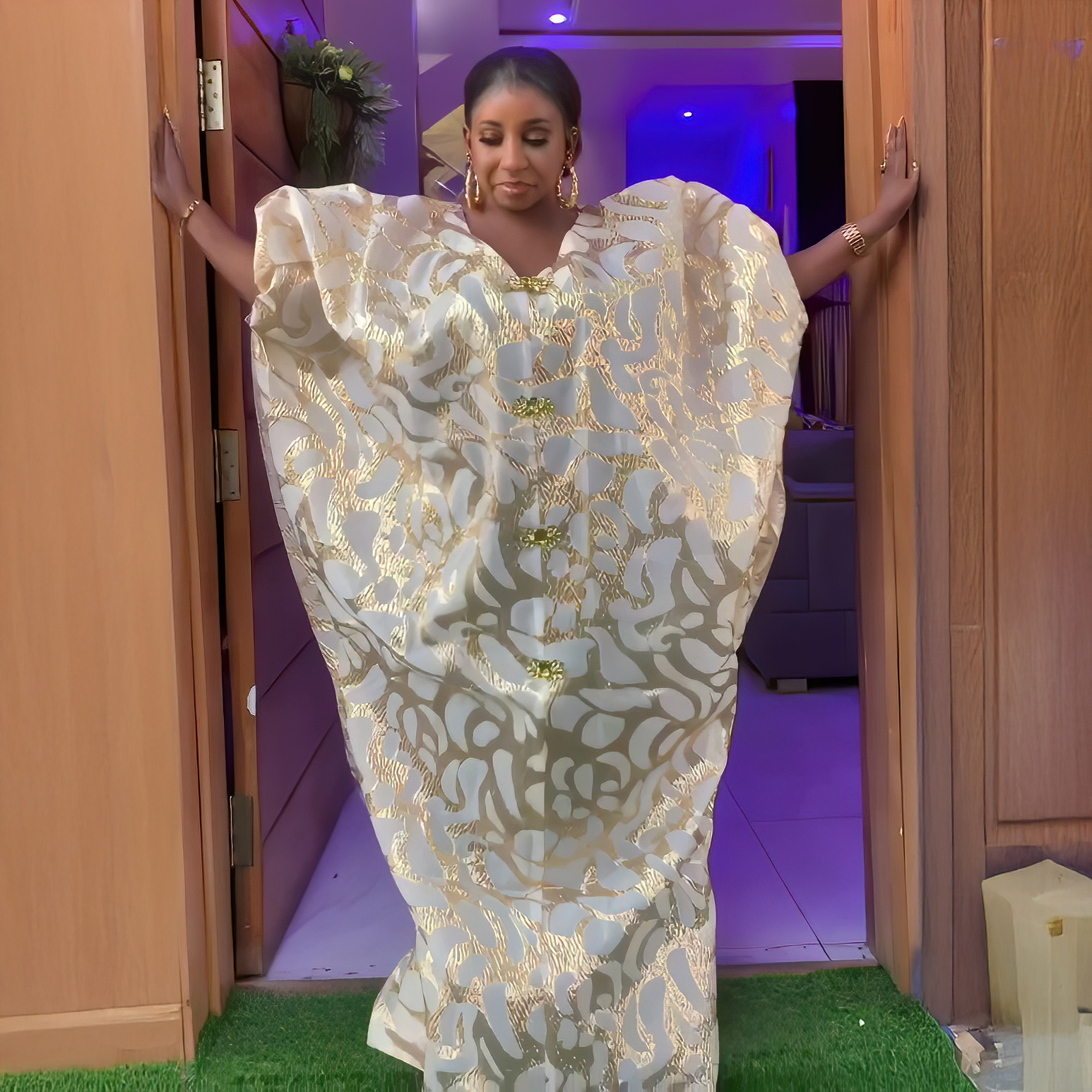 Robes turques tendance pour femmes, tissu jacquard de luxe, vêtements africains, robes africaines amples pour femmes