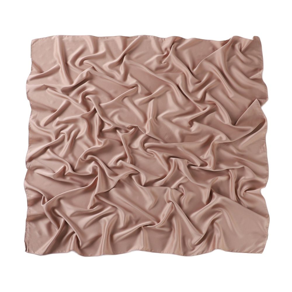 110*110 cm Medine Satin soie carré écharpe pour femmes solide musulman soie Hijab carré foulard enveloppement islamique Turban bandeau Bandana