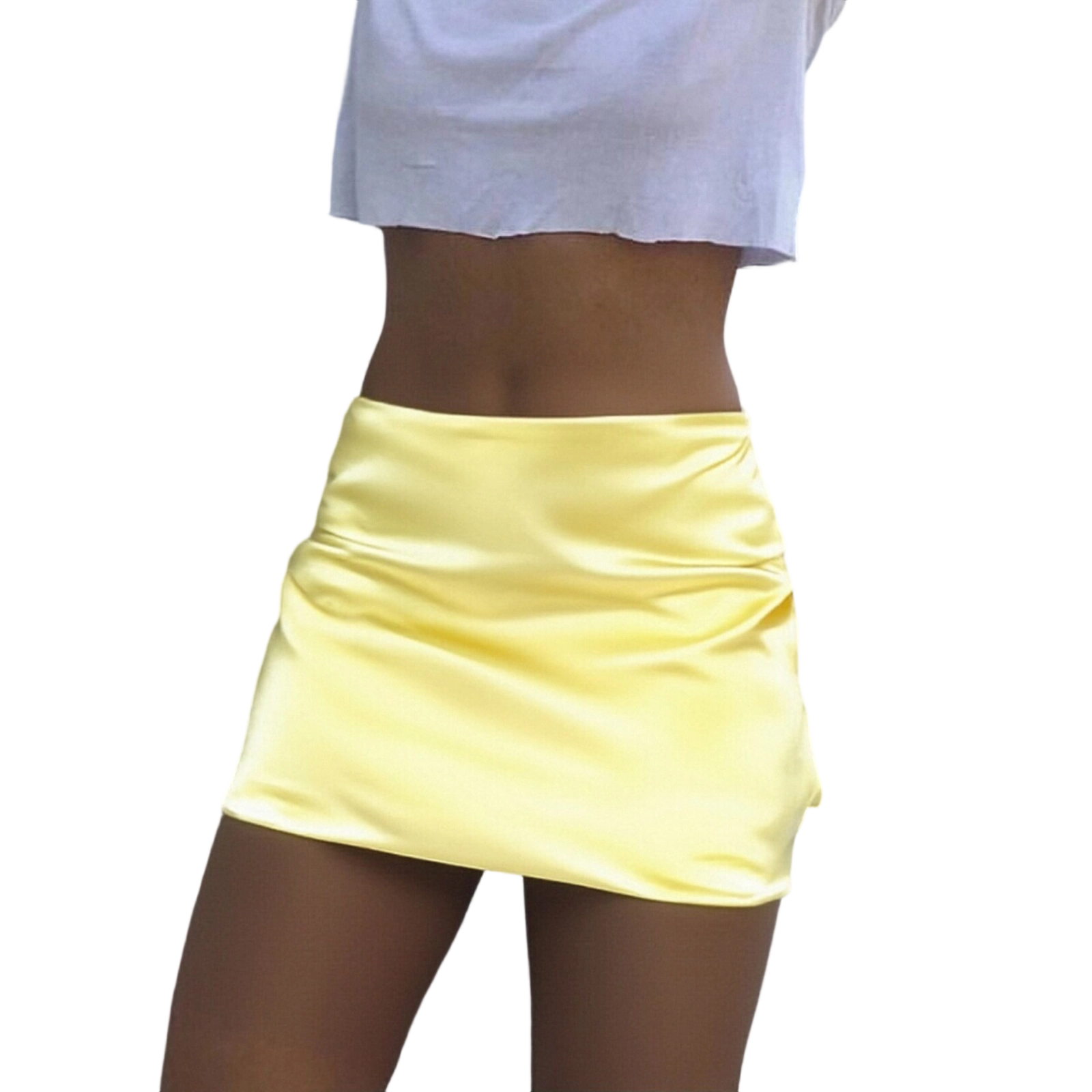 Mini-jupe pour femmes, taille basse, mode été, couleur unie, jupe moulante pour sortir, fête, quotidien