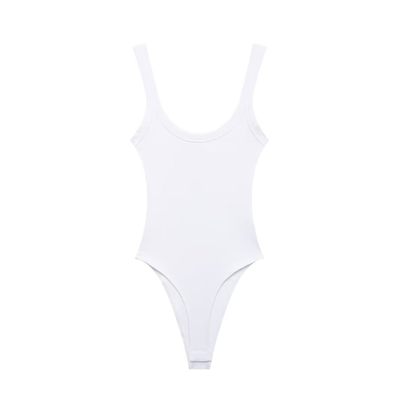 Body côtelé slim pour femmes, bretelles à col rond, boutons-pression, combishort féminin, mode Sexy