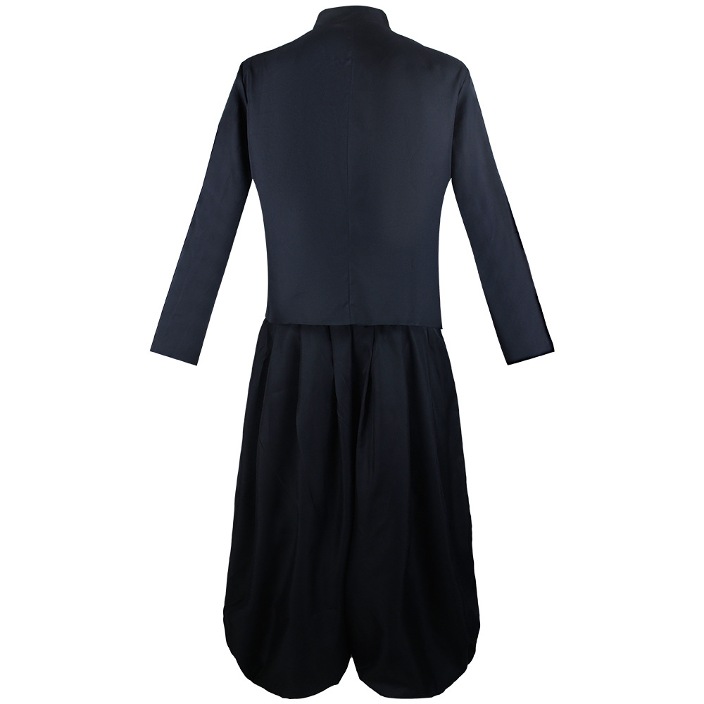 Costume de cosplay Anime Geto Suguru, veste bleu foncé, pantalon, uniforme, robe, tenue scolaire, ensemble complet pour hommes, fête d'Halloween