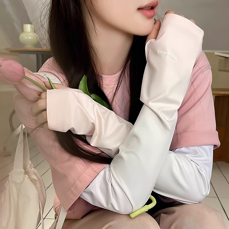 Manchon de bras en soie pour femme, mignon, chic, bohème, unique, tendance, protection solaire UPF, respirant, pour activités de plein air, voyage, sport quotidien