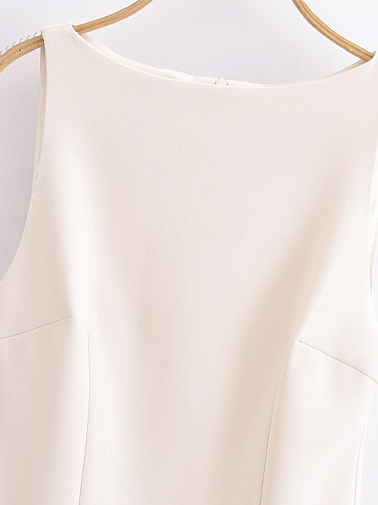Robe d'été pour femmes, nouvelle mode, sans manches, élégante, avec ceinture, coupe cintrée, tenue décontractée
